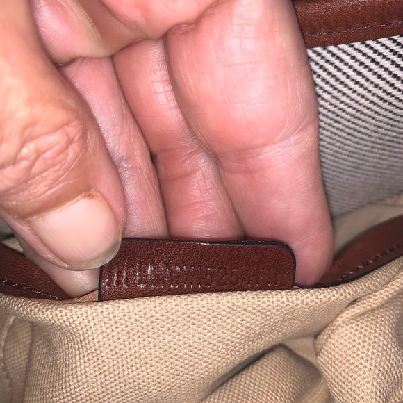 💯Burberry Mega Check Canvas Dark Leather Lowry - Picture 11 of 11